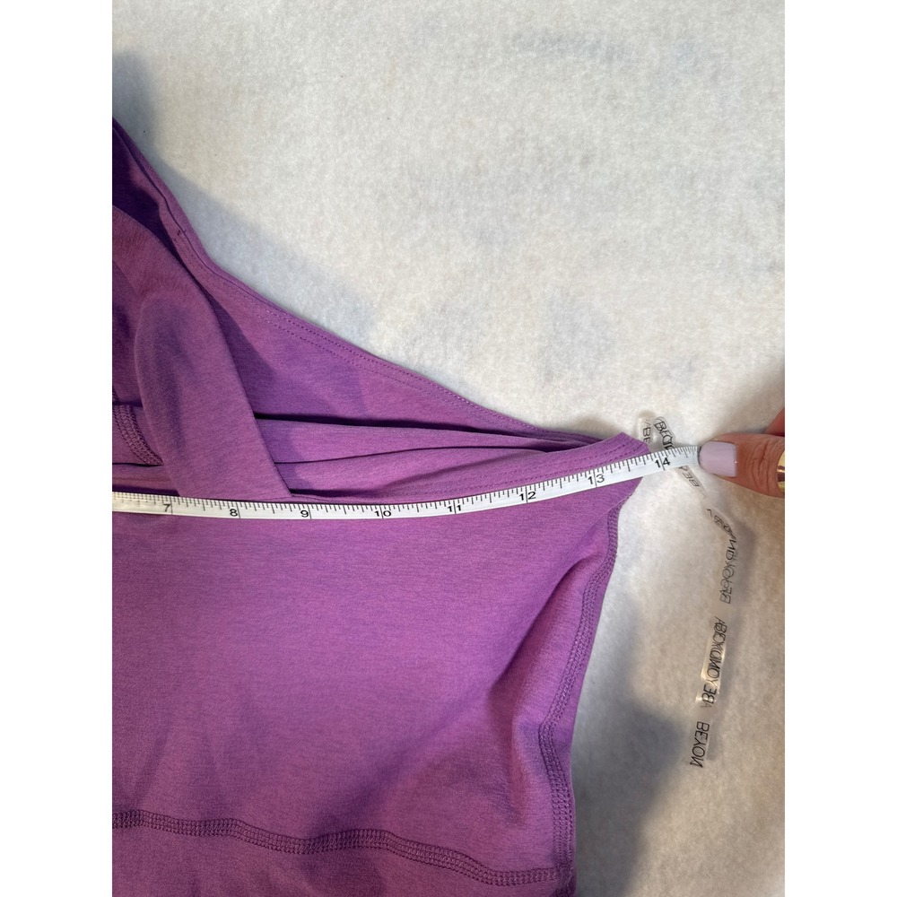 Beyond Yoga Women XS Dress Spacedye One Shoulder Bright Iris Purple SD6190 NWT - Picture 7 of 11